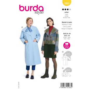 Schnittmuster - burda style - Jacke & Mantel - 5860