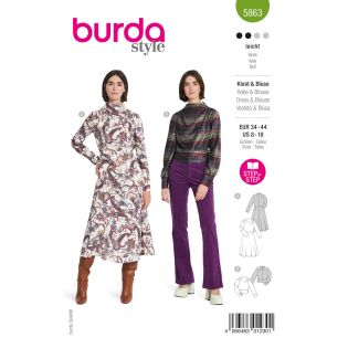Schnittmuster - burda style - Kleid & Bluse - 5863