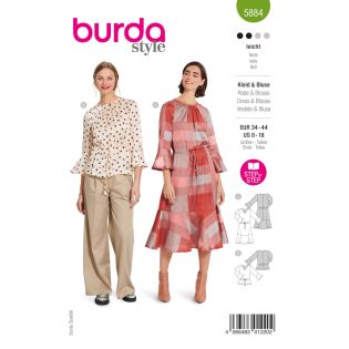 Schnittmuster - burda style - Bluse & Kleid - 5884