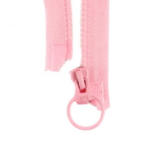 Reißverschluss Opti - P40 - 25cm - Ringschieber - teilbar - rosa