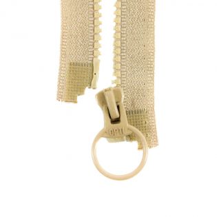 Reißverschluss Opti - P40 - 40cm - Ringschieber - teilbar - beige