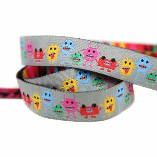 Webband - Monster - grau