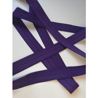 Elastisches Einfassband - gerippt - uni - violett
