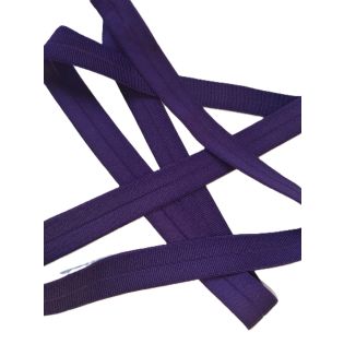 Elastisches Einfassband - gerippt - uni - violett