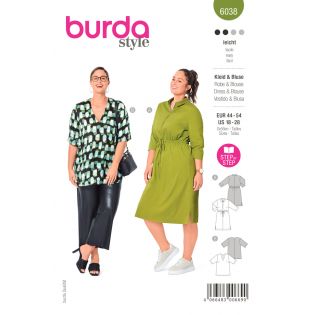 Schnittmuster - burda style - Kleid & Bluse - 6038