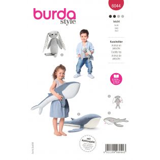 Schnittmuster - burda style - Kuscheltier Hase & Wal - 6044