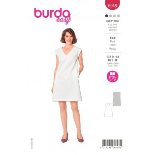 Schnittmuster - burda easy - Shirtkleid mit V-Ausschnitt - 6048