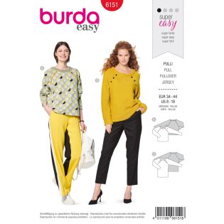 Schnittmuster - burda easy - Pulli - 6151