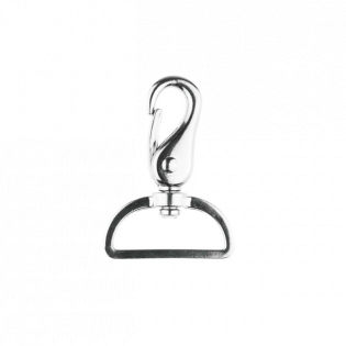 Metall Karabinerhaken - 40mm - Silber