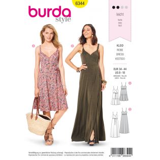 Schnittmuster - burda style - Wickelkleid -Trägerkleid - 6344