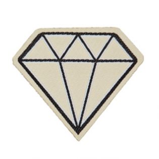 Applikation - gewebt - Diamant
