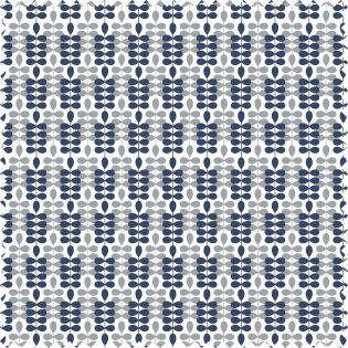 Baumwolle - Gütermann - Long Island - Blütenstauden - navy