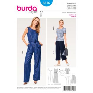 Schnittmuster - burda style - Overall – Oberteil – Hose - 6516