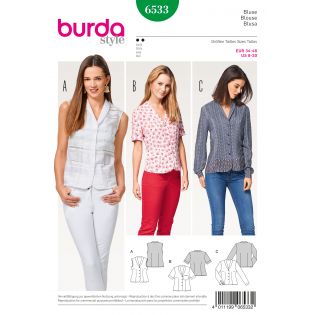 Schnittmuster - burda style - Bluse – Schalkragen - 6533