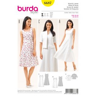 Schnittmuster - burda style - Kleid & Jacke - 6687
