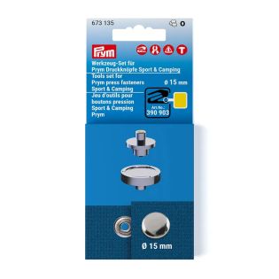 Prym - Werkzeugset für Vario Creative Tool - Druckknöpfe Sport und Camping  - Ø  15 mm