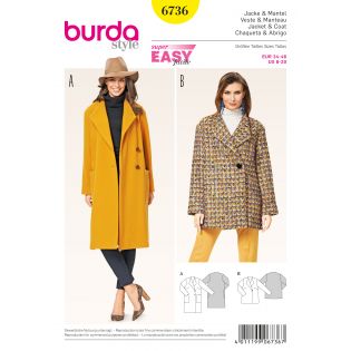 Schnittmuster - burda style - Jacke, Mantel - 6736