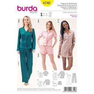 Schnittmuster - burda style - Pyjama & Nachthemd - 6742
