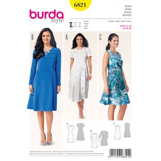 Schnittmuster - burda style - Kleid - 6821