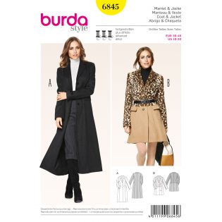 Schnittmuster - burda style - Mantel & Jacke - 6845