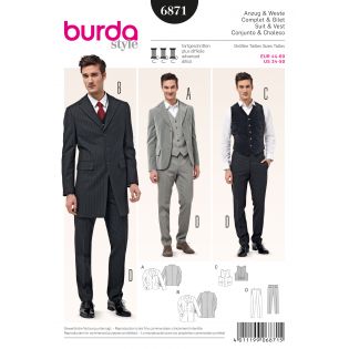 Schnittmuster - burda style - Anzug & Weste - 6871