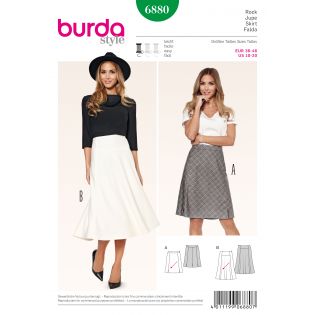 Schnittmuster - burda style - Bahnenrock ausgestellt - 6880