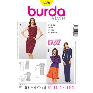 Schnittmuster - burda easy - Kleid - 6988