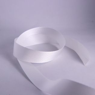 Gurtband - uni - 25 mm - weiß