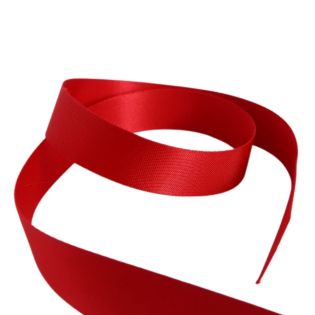 Gurtband - uni - 25 mm - rot