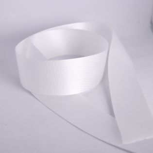 Gurtband - uni - 40 mm - weiß