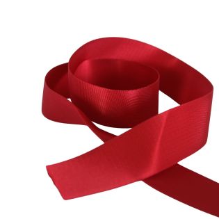 Gurtband - uni - 40 mm - kaminrot