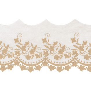 Tüllspitze - 105 mm - beige