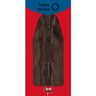 Reißverschluss Opti - P60 - 110cm - Werraschieber - Zweiwege - teilbar - dunkelbraun