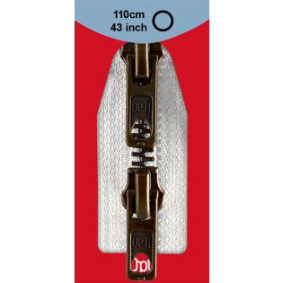 Reißverschluss Opti - M60 - 110cm - Werraschieber - Zweiwege - teilbar - weiss