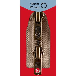 Reißverschluss Opti - M60 - 120cm - Werraschieber - Zweiwege - teilbar - beige
