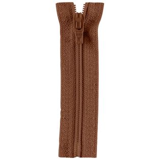 Reißverschluss Opti - S40 Fulda 22cm - nicht teilbar - mittelbraun