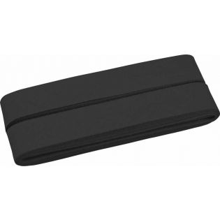 Baumwollschrägband - 40/20 - 5m Coupon - schwarz