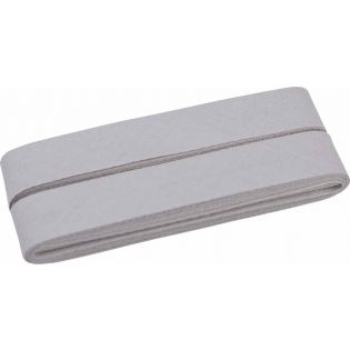 Baumwollschrägband - 40/20 - 5m Coupon - graubraun