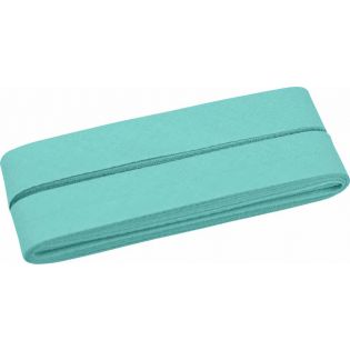 Baumwollschrägband - 40/20 - 5m Coupon - aquamarin