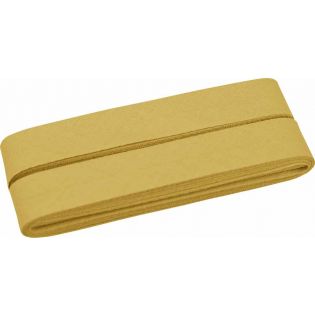 Baumwollschrägband - 40/20 - 5m Coupon - senf