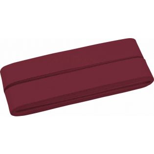 Baumwollschrägband - 40/20 - 5m Coupon - bordeaux