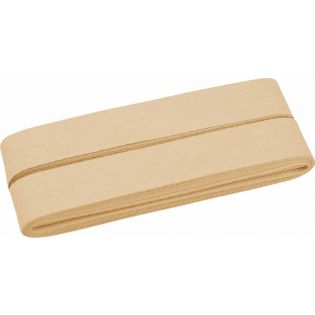 Baumwollschrägband - 40/20 - 5m Coupon - hellbeige