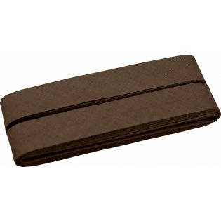 Baumwollschrägband - 40/20 - 5m Coupon - braun