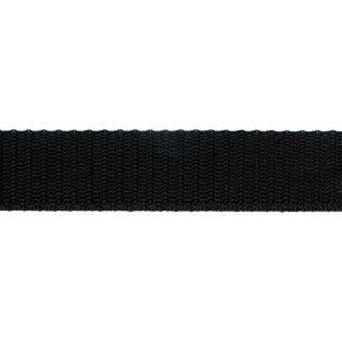 Taschengurtband - 25 mm - uni - schwarz