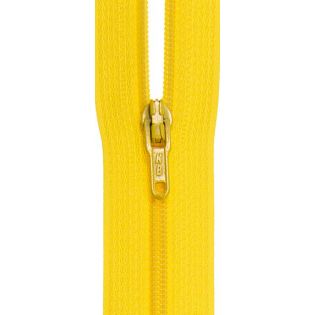 Reißverschluss - S40 - Meterware - mit Zipper - gelb