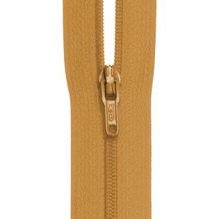 Reißverschluss - S40 - Meterware - mit Zipper - ocker