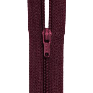 Reißverschluss - S40 - Meterware - mit Zipper - bordo-rot