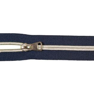 Spiralreißverschluss - S80 - Meterware - mit Zipper - navy