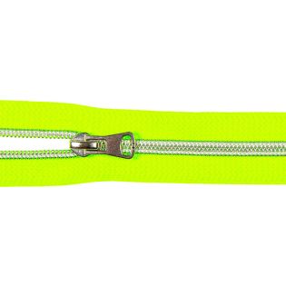 Spiralreißverschluss - S80 - Meterware - mit Zipper - neongrün