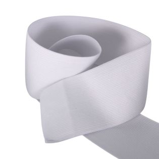 Gummiband - 80 mm - uni - reinweiss